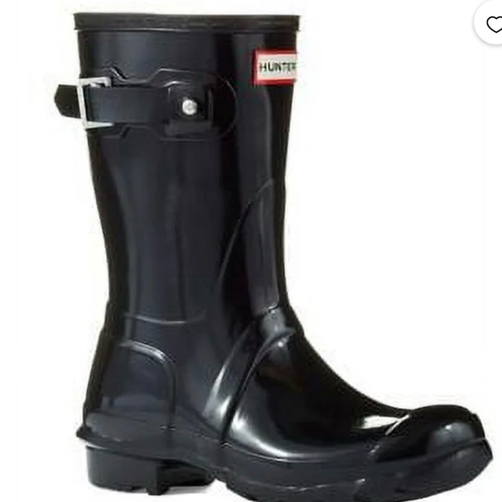 🥾 HUNTER CLASSIC BOOT Originally Gloss Black boot size 39 (US 8) EUC